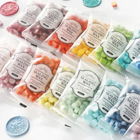 100Pcs Colourful Sealing Wax Beads Stamp