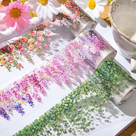 Transparent Nature Land Series features a plant theme, ideal for decorating handbooks, stationery, scrapbooking
