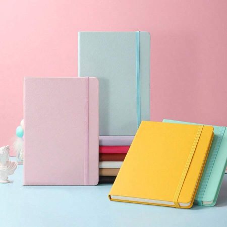 A5 Strap Notebook, PU Hard Leather, Simple Design, Thick Skin Feeling, Ballpoint Pen Set, Business Book, Conference Book, Office Notebook, Student Diary, Student Supplies, Back To School, School Supplies, Taking Notes, Learning Writing, Work Book, Office Book